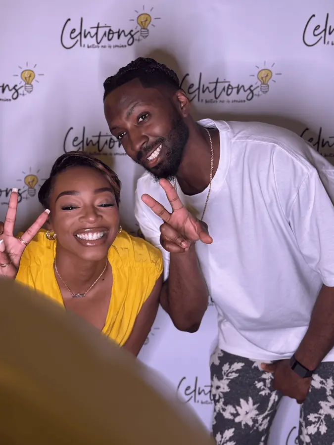 Two guests at a Celutions event