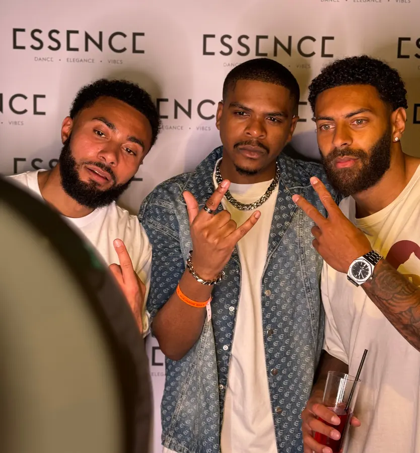 Three guests at an Essence event